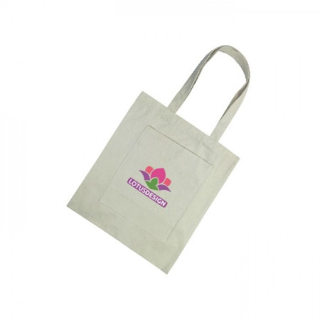 Cotton Tote Bag With Zippered Pouch, Non-woven Bag, promotional gifts