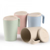 Wheat-straw Cup with Lid, Advertising Bottle | Cup, promotional gifts