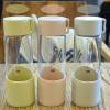 300ML Wheat Straw Portable High Borosilicate Glass Cup, Advertising Bottle | Cup, promotional gifts