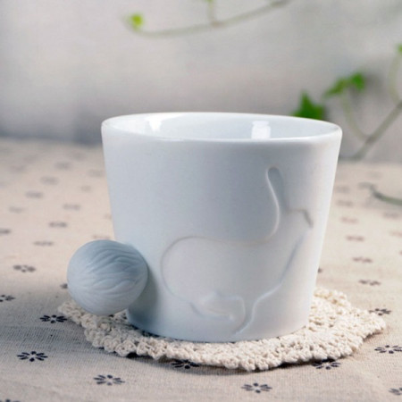Animal Tail Gift Cup, Ceramic Mug, promotional gifts