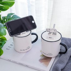 Mobile Phone Holder Ceramic Cup