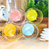 Glass Cup with Spoon and Lid, Promotional Glass, promotional gifts