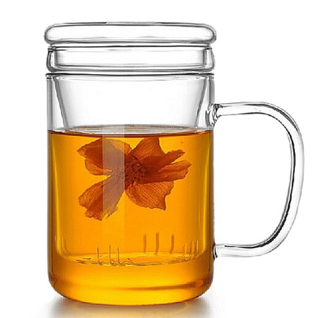 Glass Cup with Infuser, Promotional Glass, promotional gifts