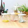Glass Cup with Spoon and Lid, Promotional Glass, promotional gifts