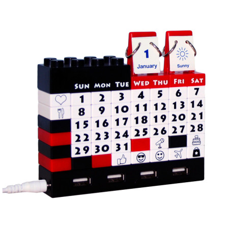 Perpetual Calendar Usb Hub, USB Hub, promotional gifts