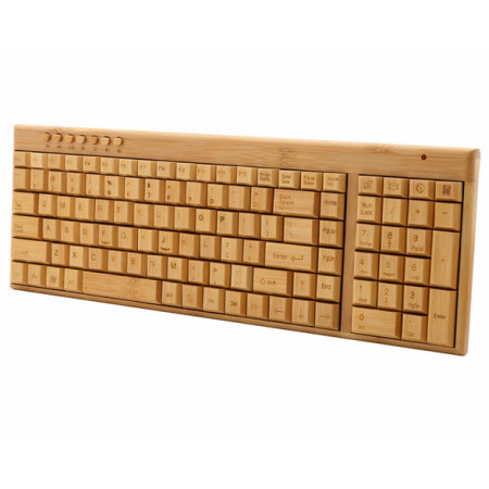 Wireless Bamboo Keyboard, Keyboard | Mouse | Pad, promotional gifts