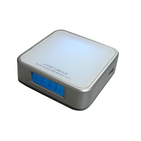 Light-Clock 2-in-1 USB Hub, Watch And Clock, promotional gifts