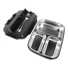 3-Compartment Stainless Steel Lunch Box (with Cutlery), Cutlery Set, promotional gifts