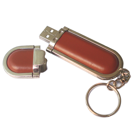 Leather USB Flash Memory, Leather USB Flash Drive, promotional gifts