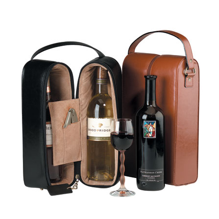 Leather Wine Bag, Wine Accessory, promotional gifts