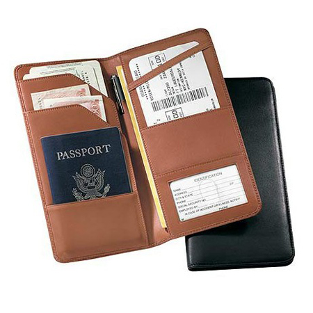 Travel Passport Leather Wallet, Travel Bags, promotional gifts