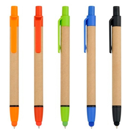 Recycled Paper Stylus with Ballpoint Pen, Stylus Pen, promotional gifts