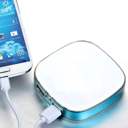 Dual Rechargeable Battery Charger With Power, Power Bank, promotional gifts