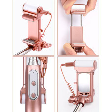 Selfie Stick Monopod with Rear Mirror and LED Light