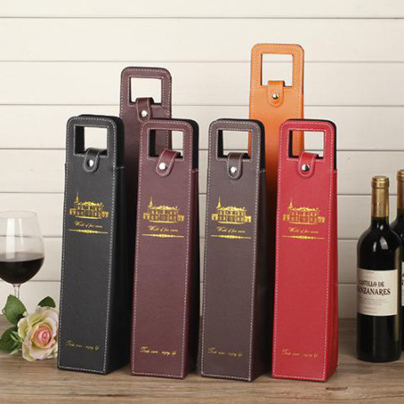Wine Leather Bag, Paper Gift Bag, promotional gifts