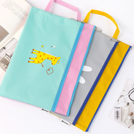 Portable Two-zipper File Bag, Folder And File, promotional gifts