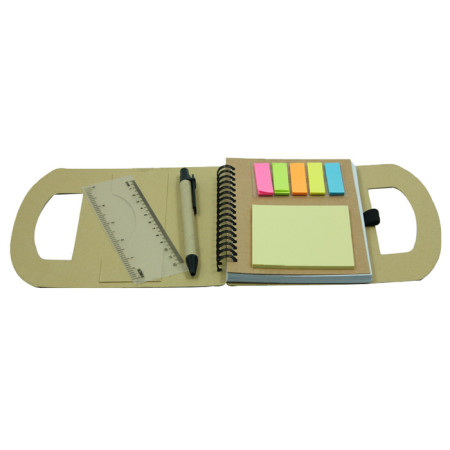 Eco Notebook with Sticky Note, Sticky Notes, promotional gifts