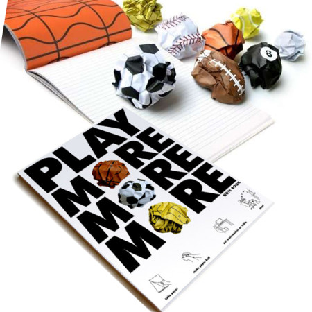 Play More Notebook, Notebooks, promotional gifts