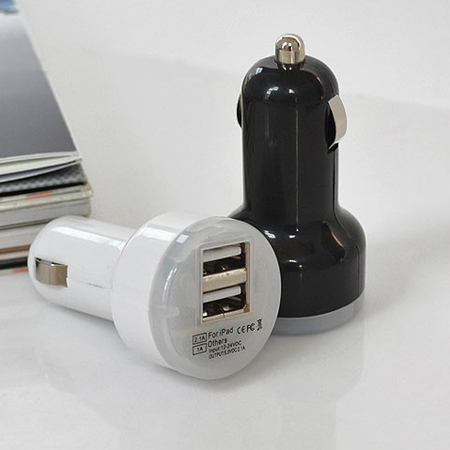 Double-port Car Charger, Adapter, promotional gifts
