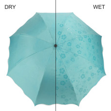 Water Activated Color Changing Flower Print Umbrella