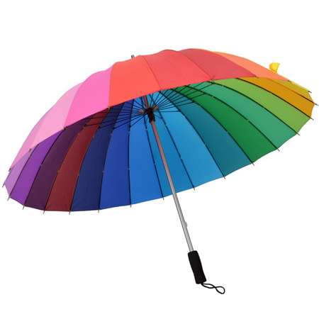 24 Colors Straight Umbrella, Straight Umbrella, promotional gifts