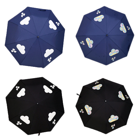 Color Three Folding Umbrella Rain, Folding Umbrella, promotional gifts