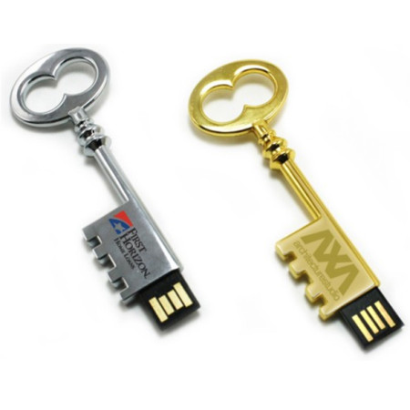 Key Shape USB Flash Drive, Metal USB Flash Drive, promotional gifts